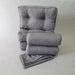 Complete Chenille Divan Kit: 3 Cushions + 2 Bolsters + Fitted Sheet 58