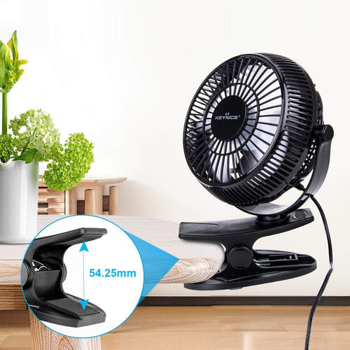 Keynice USB Clip Personal Desktop Fan 5