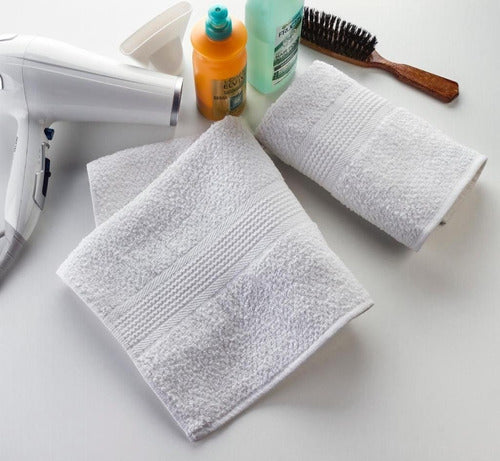 Wossen Hairdressing Towel White 100% Cotton 44 X 77 Cm X 12 1