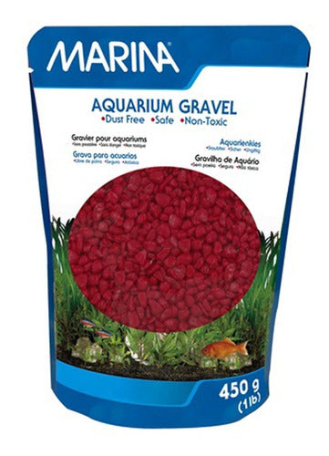 Marina Aqua Gravel Red 450g Premium 0