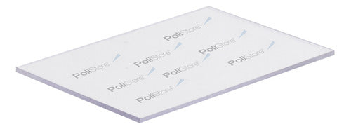 Transparent 4mm Compact Polycarbonate Sheet - 61cm x 122cm 1