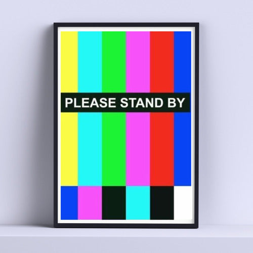 DecoDam Please Stand By Decorative Frame 30x40cm Ready to Hang 0