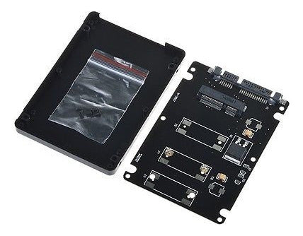 Sin Marca Negro Mini Pcie Msata Ssd De 2.5 Sata3 Tarjeta De Caso 7 Mm 1