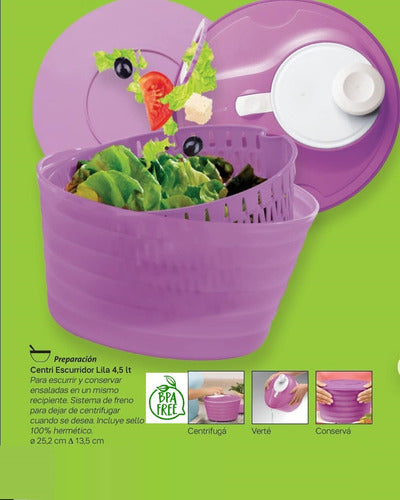 Tupperware® Centri Vegetable Spinner 4.5L - BPA Free 4