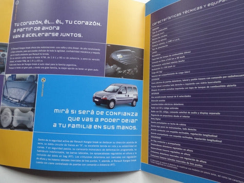 Vintage Renault Kangoo Break Brochure Non-Catalog Car Leaflet 4