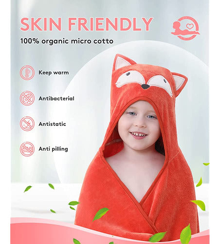 TBEZY Ultra Soft Hooded Towel for Kids 100% Cotton 4