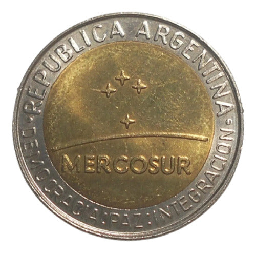 Argentina Escaso 1 Peso 1998 - Mercosur - Uncirculated 0