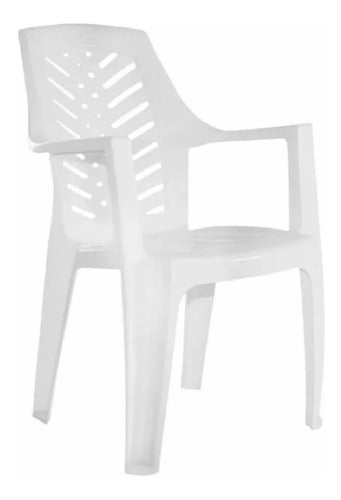 Plastic Chair Garden Life Marbella White Garden 1