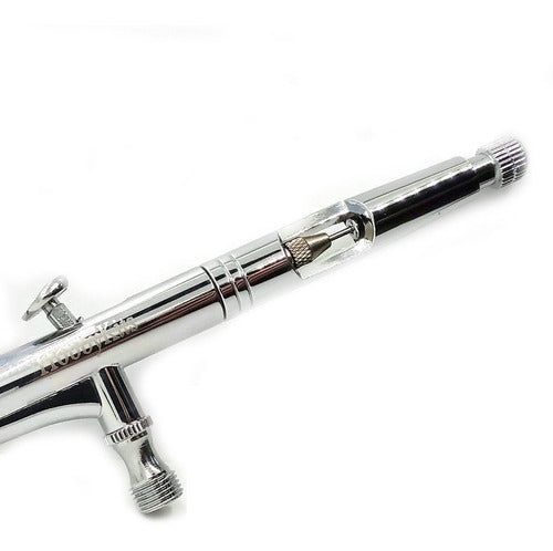 Double Action Gravity Feed Airbrush with Long 3ml Dropper 2 Cups 5
