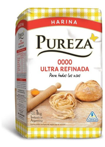 Pureza Harina De Trigo 0000 Ultra Refinada 1 Kg 0