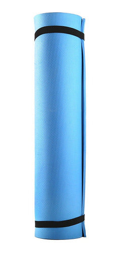 Yoga Pilates Fitness Exercise Mat 5mm - Blue PVC Mat 3