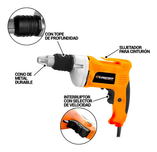 Lüsqtoff Durlock Screwdriver 710W Depth Stop ATL710-8 3