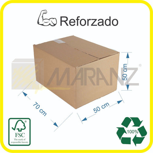 Cajas Reforzadas Envio Ecommerce 70x50x50 X5 Un 1