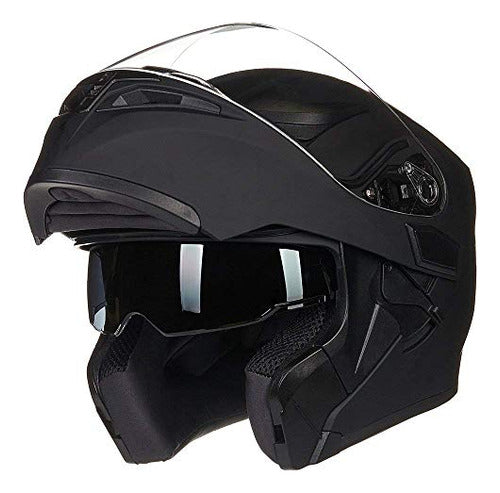 ILM Motorcycle Double Visor Modular Full Face Helmet 2