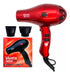 Vanta 3800 Mini Compact Professional Hair Dryer Red 3C 1