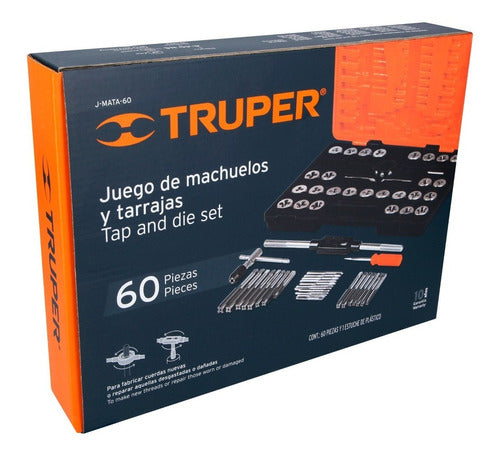 Juego Terrajas Machos 60 Pcs Metrico Pulgadas Truper Taller 1