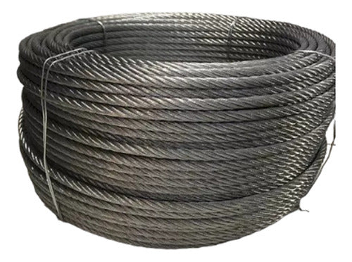 Mitre Galvanized Flexible Steel Cable 6x19+1 6mm Roll 100 M 1