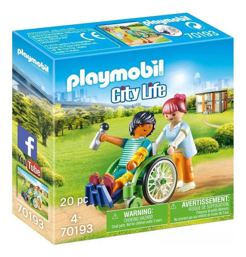 Playmobil City Life Patient In Wheelchair - 70193 0