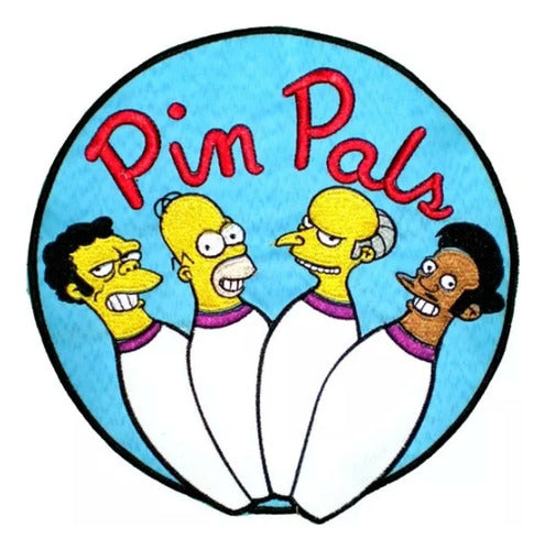 Parche Bordado Los Simpsons Pin Pals Para Espalda Bowling 0