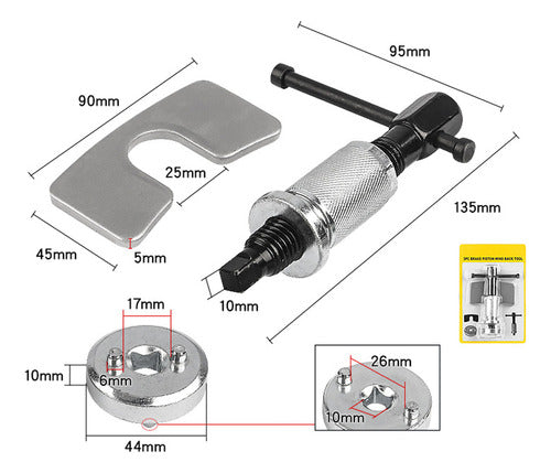 Ajustador De Freio A Disco, Ferramenta De Rebobinamento, Fer 1