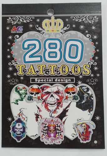 Temporary Self-Adhesive Tattoos Variety Pack 6 Sheets 56