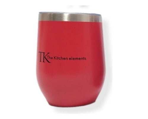 The Kitchen Elements Thermal Cup 320ml with Lid - Stainless Steel Rim 1