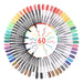 Selead 60 Acrylic Paint Markers with Brush Tip 0