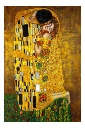 Gustav Klimt - El Beso - Lámina 45 X 30 Cm. 3