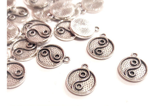 10 Yin and Yang Medallion Charms Jewelry Accessories Set 0