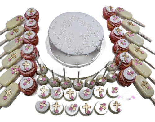 SS GOURMET Sweet Table Communion Cake Cupcakes Cakepops + 30 People 0