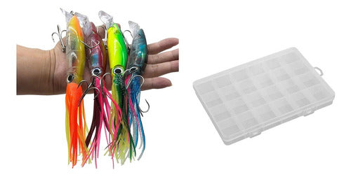 CIMARRON.UY BIG FISH GIANT GLOWING SQUID LURES + FREE GIFT 0