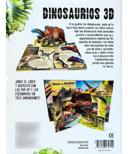 Libro Dinosaurios 3d Pop Up 3