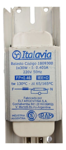 Italavia Mechanical Ballast 1x30W for Fluorescent Tube Lamp 0