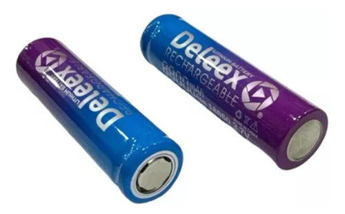 Pack 10 Pilas 18650 Recargable Deleex 3.7v 8800mah Sin Teton 1