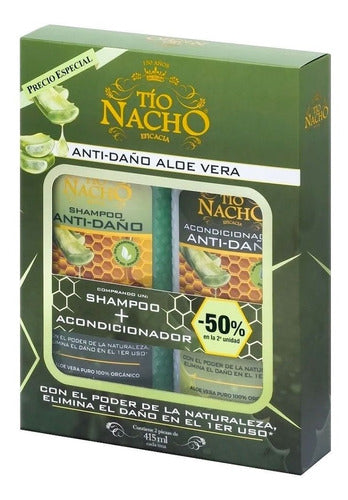 Tio Nacho Pack Aloe Vera Shampoo + Acond 415 Ml 0