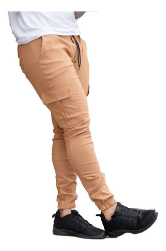 Hardworld Pantalon Cargo Jogger Chupin Hard Work For Men Elastizado 5