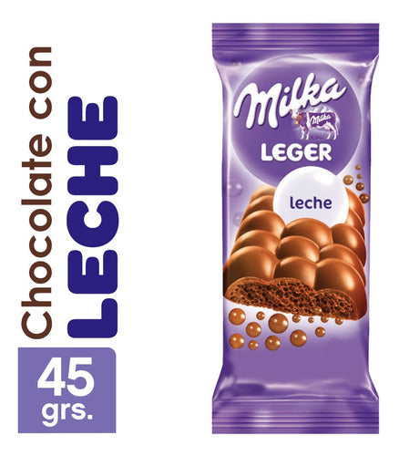 Milka Pack of 6 Units Legleche Chocolate 45g 0