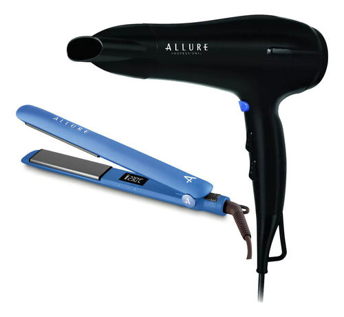 Allure Combo Flat Iron + Super Power Ion Hair Dryer 1