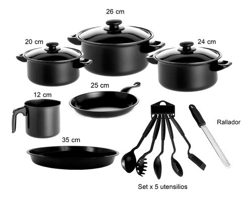 Fary Home 12-Piece Teflon Cookware Set Bz3 1