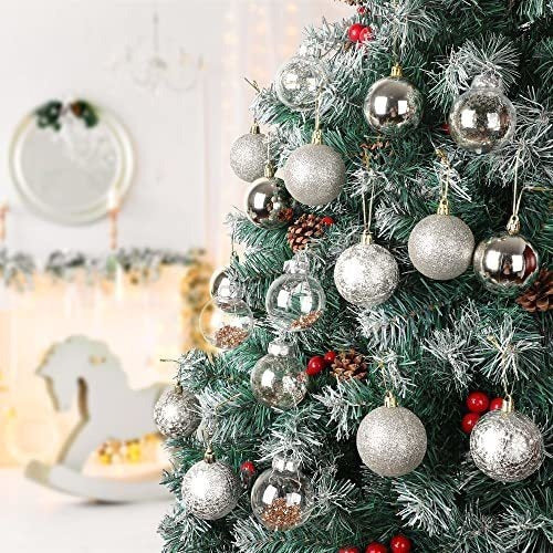 Adornos De Navidad 30 Bolas Para Arbol Dorado Y Plateado 3