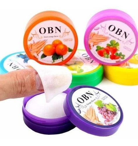 Fruit-Scented Nail Polish Remover Wipes Set of 6 1