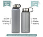 MIRA 40 Oz Stainless Steel Vacuum Insulated Water Bottle - Gray 3