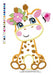 Elma Matrizes Giraffe Animal Embroidery Machine Matrix for Girls with Flowers 1347 5