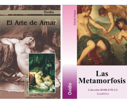 SORELLA LIBROS - Lote X 2 Libros - Metamorfosis + Arte De Amar - Ovidio 0