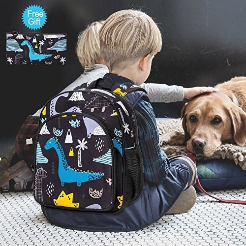 AGSDON Toddler Backpack For Boys - Dinosaur Preschool Kids Bookbag 1