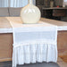 Gauze Table Runner with Ruffled Lace Trim - Premium Quality 9