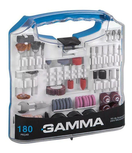 Gamma Set Kit Accesorio Mini Torno Juego 180 Piezas Maletin 0