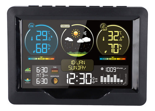 Relógio Meteorológico Com Tela Colorida Professional Digital 2