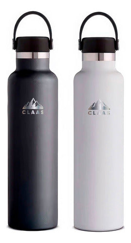 Claas Double Layer Aluminum Bottle with Screw Cap 600ml 0