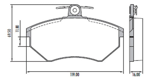 Frasle Brake Pad PD/337 1